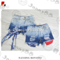 adjustable waist 4th of July denim shorts